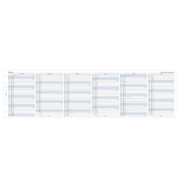 Filofax Classic recharge agenda vertical 2027 pocket