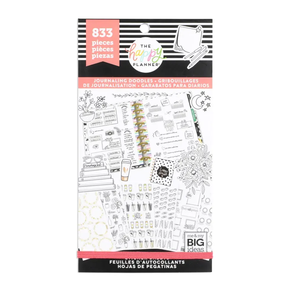 Happy Planner Journaling Doodles stickers 30 feuilles 833