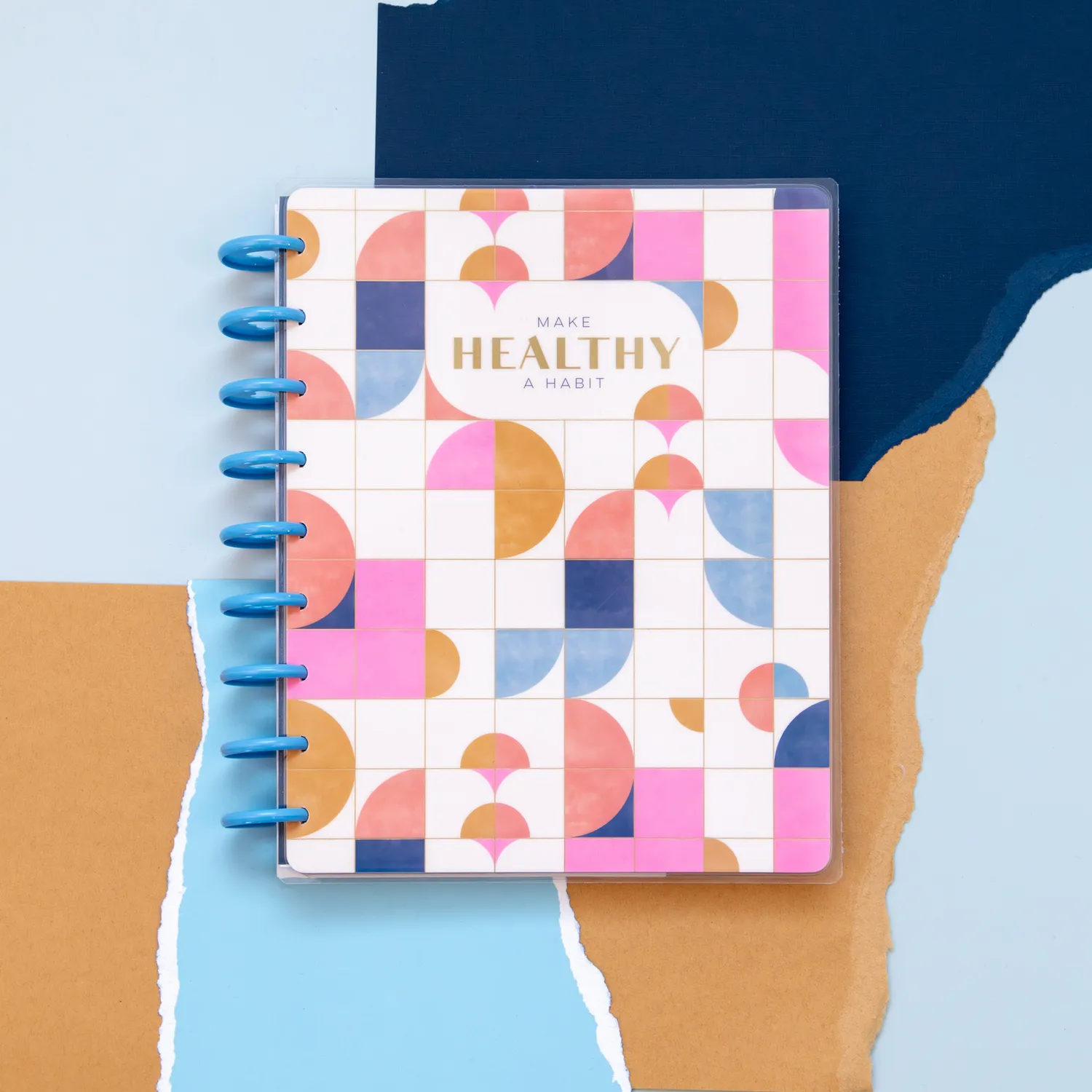 Happy Planner Bold Tiles Classic carnet fitness guidé 80 feuilles