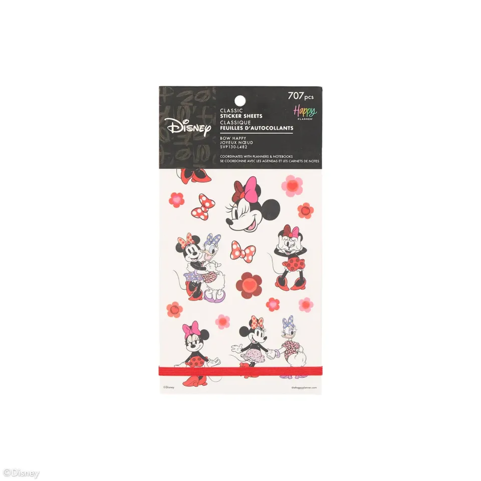 Happy Planner Disney Minnie Mouse stickers 30 feuilles