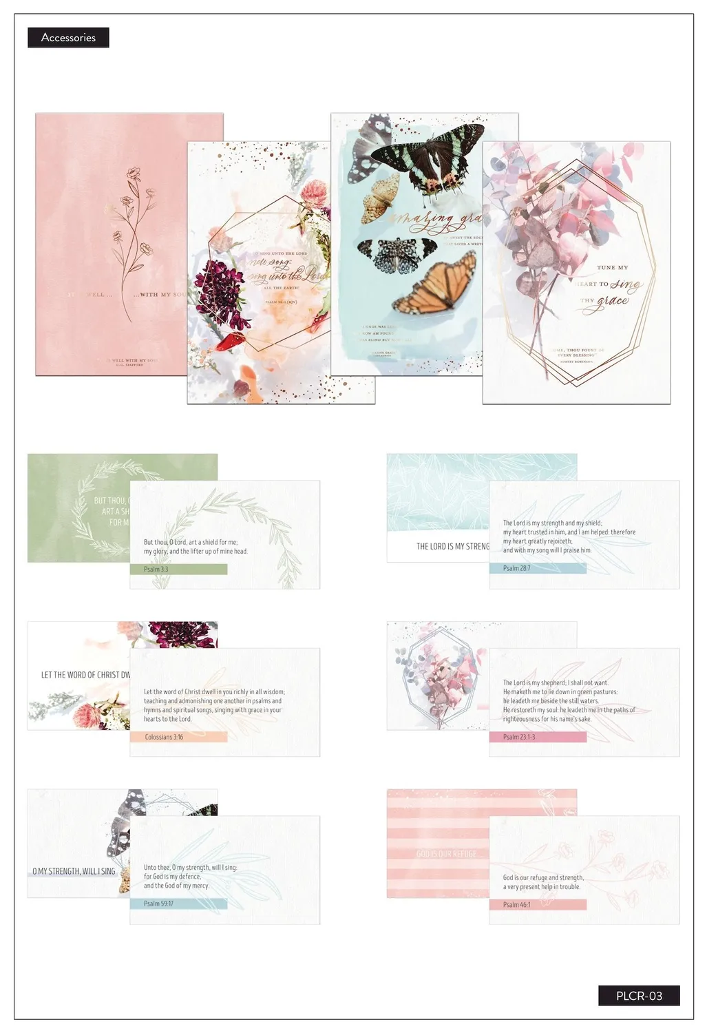Me & my big ideas Happy Planner Faith compagnon Classic 130 pièces