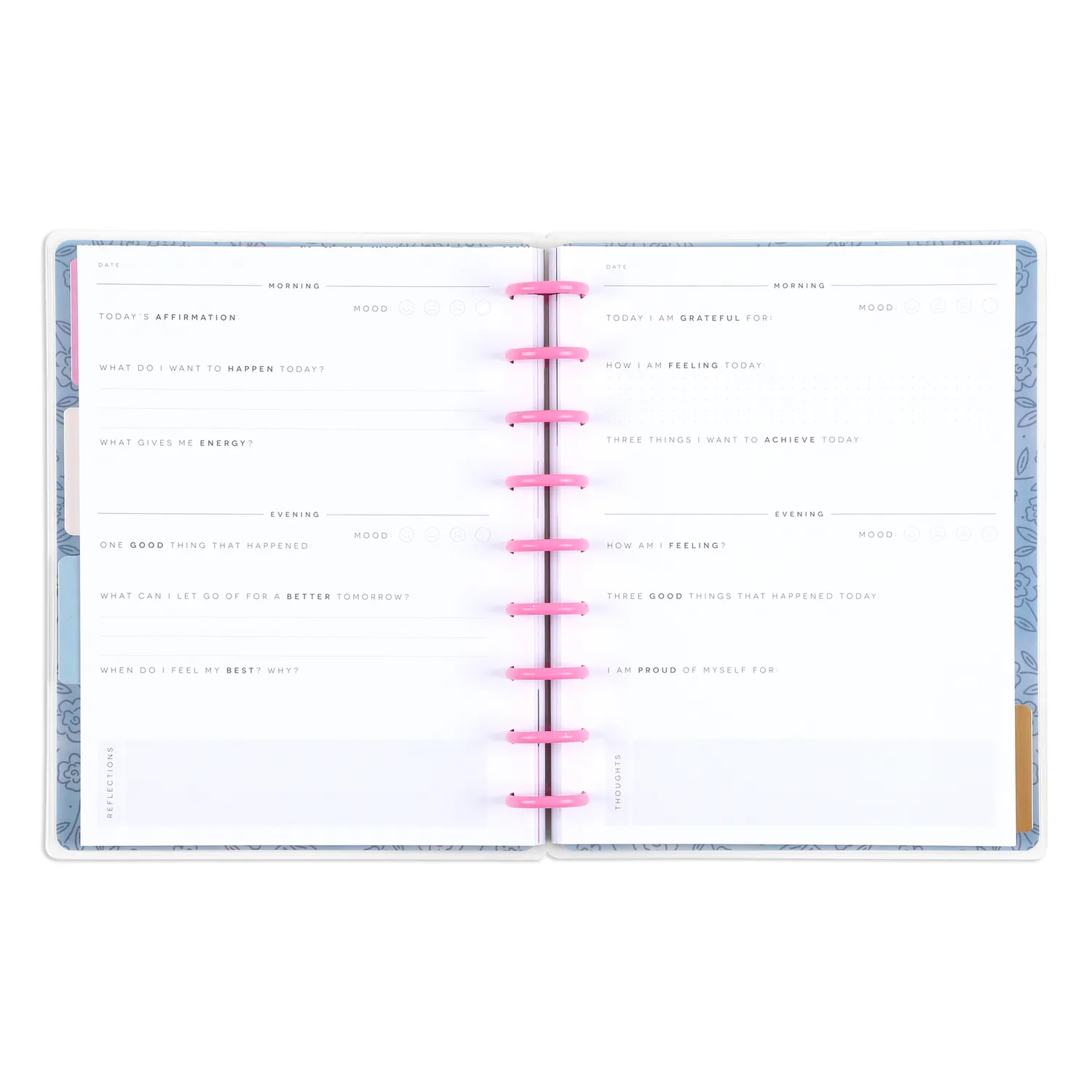 Happy Planner Bold Hope journal gratitude guidé Classic 80 feuilles