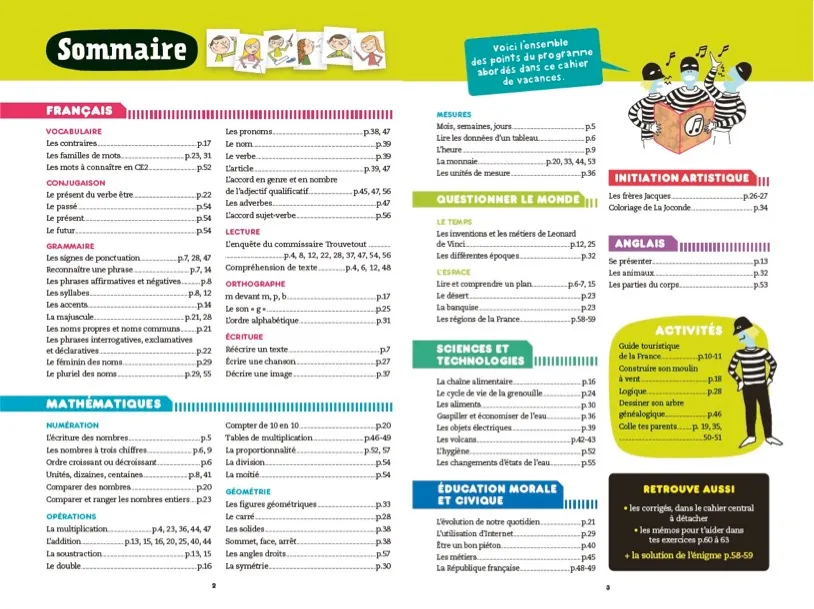 Les Incollables Cahier de vacances CE1 au CE2 7-8 ans corrigés
