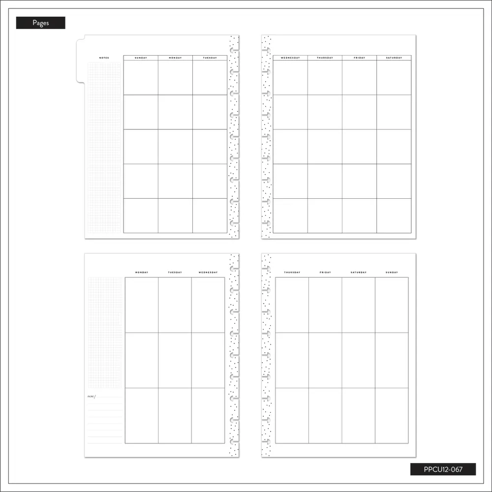Happy Planner Simple Essentials Classic agenda vertical non daté