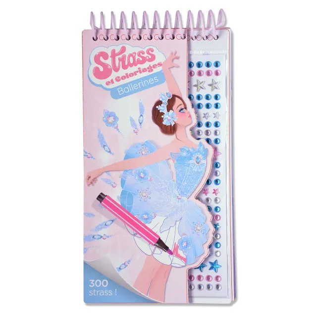 Frigobloc Strass et coloriages Ballerines cahier coloriage strass