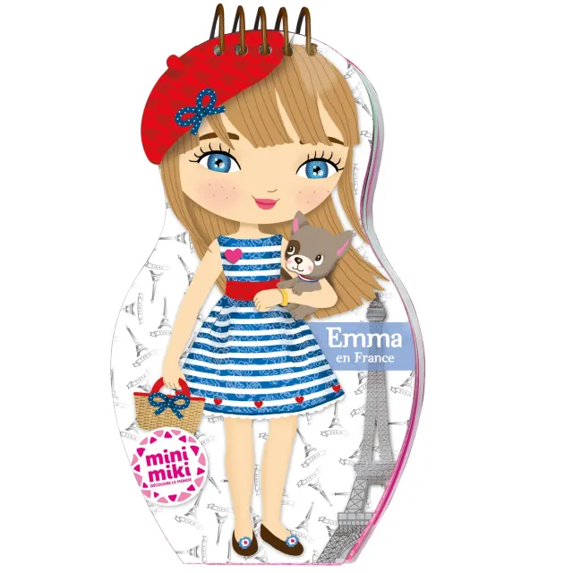 Minimiki Emma en France carnet créatif poupées stickers bracelet