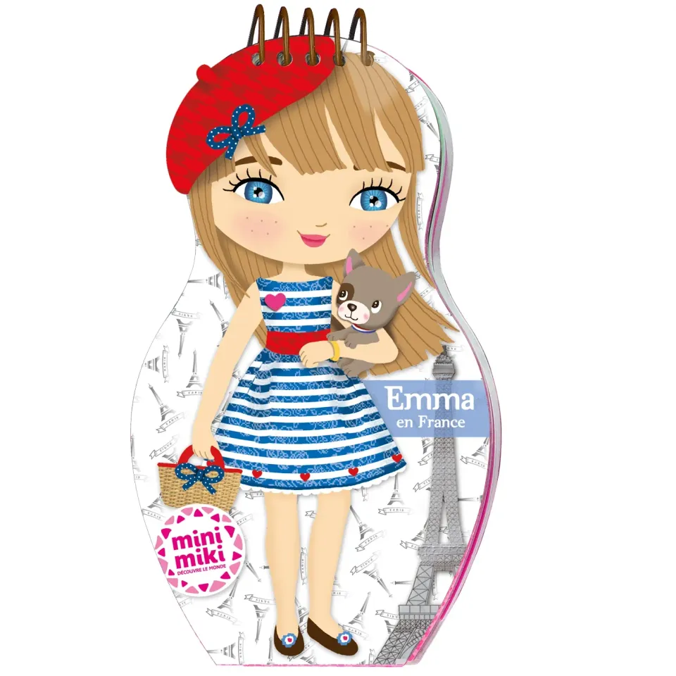 Minimiki Emma en France carnet créatif poupées stickers bracelet
