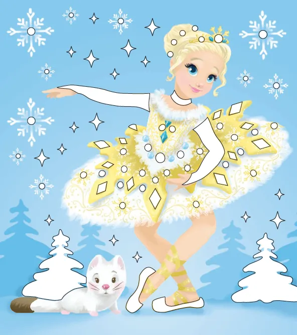 Frigobloc Mon atelier paillettes Danseuses coffret créatif