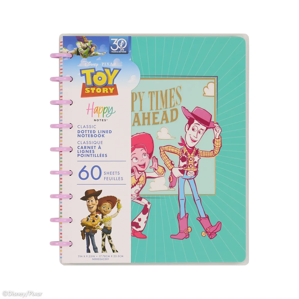 Happy Notes Toy Story carnet pointillé Classic 60 feuilles