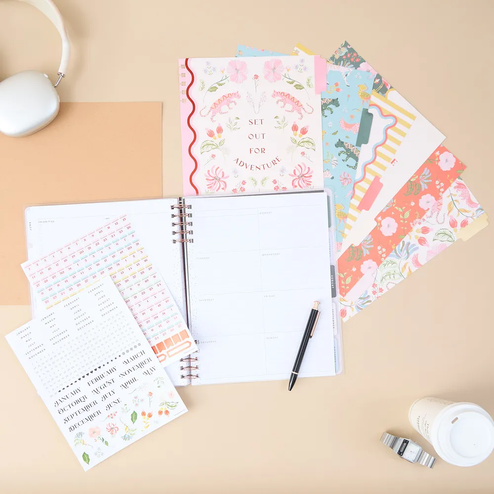 Happy Planner Lush Linens Big extension agenda 6 mois dashboard