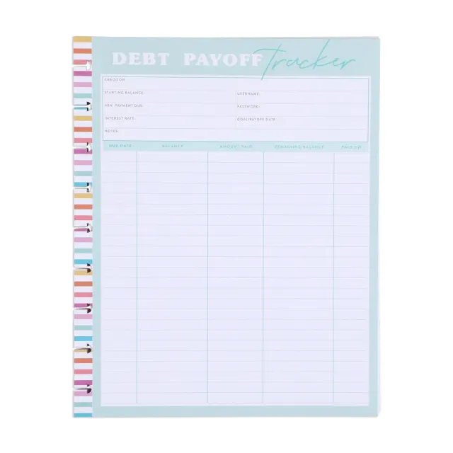 Happy Planner Savvy Saver recharge Classic suivi dettes budget