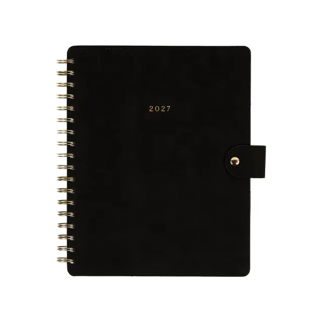 Happy Planner Citrine Midnight 2027 agenda spiralé Classic