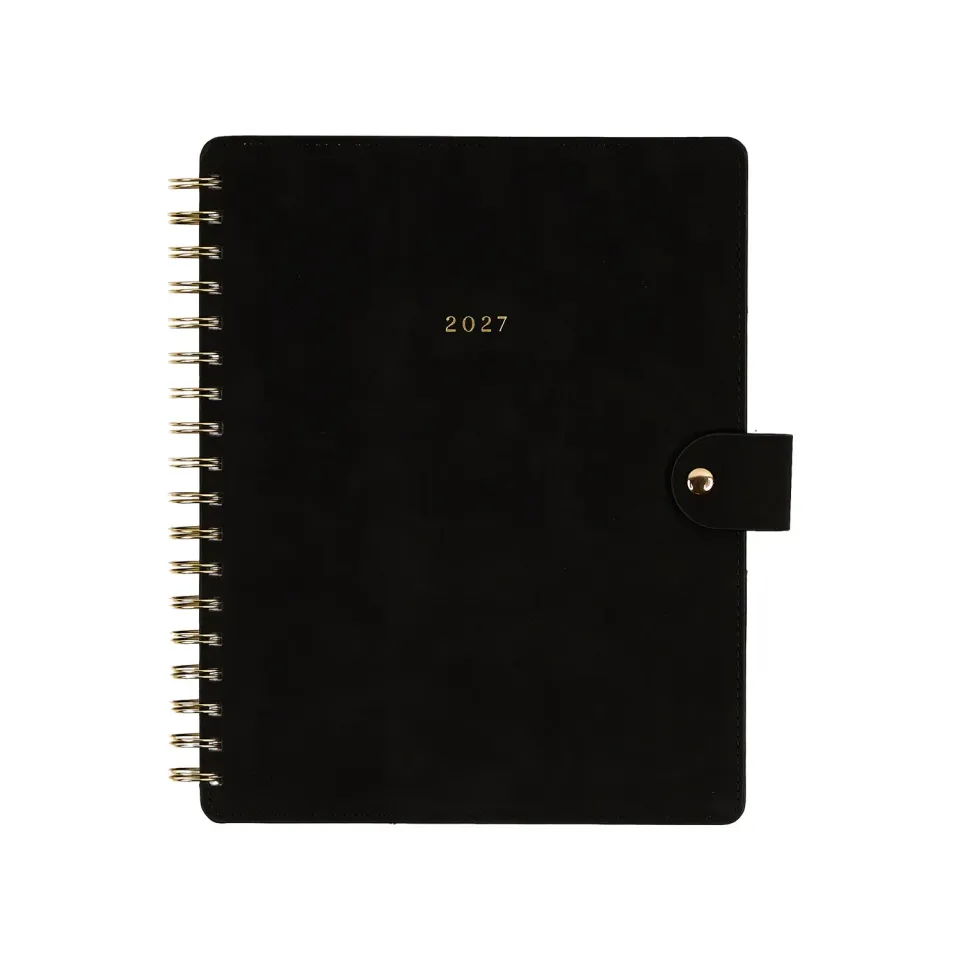 Happy Planner Citrine Midnight 2027 agenda spiralé Classic