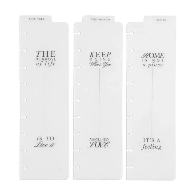 Happy Planner Work Life marque-pages Classic crantés lot 3
