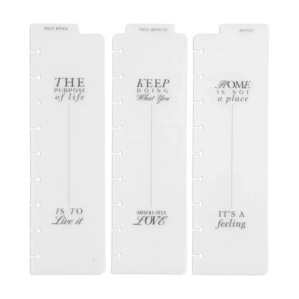 Happy Planner Work Life marque-pages Classic crantés lot 3