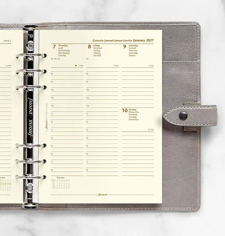 Filofax Classic recharge 2027 semaine sur 2 pages A5 crème