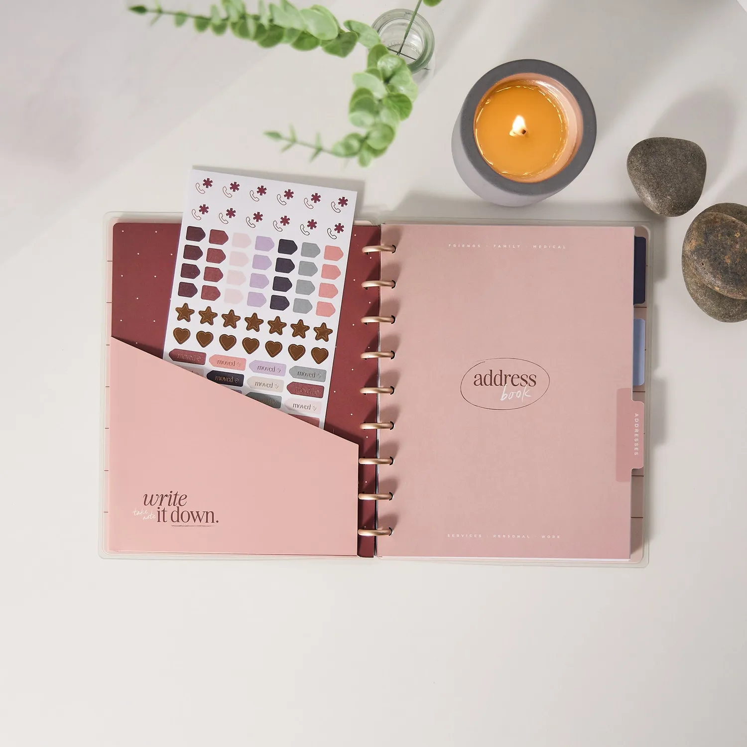 Happy Planner Rise & Align Addresses recharge adresses Classic