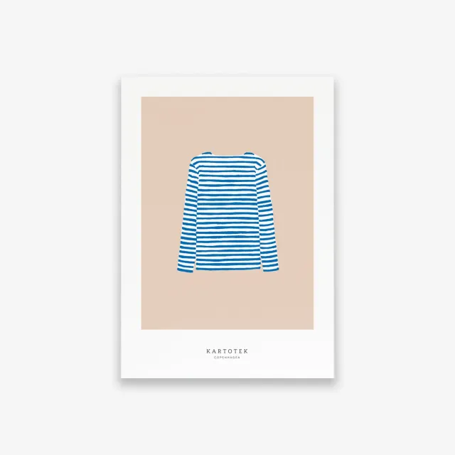 Kartotek Sweater Blue carte A5 poster bleu