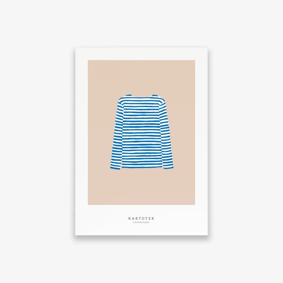 Kartotek Sweater Blue carte A5 poster bleu