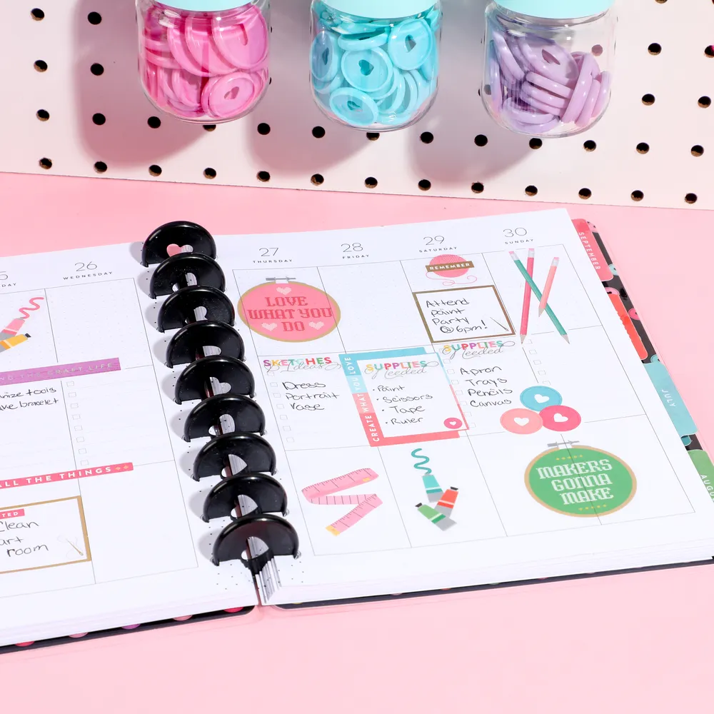 Happy Planner Miss Maker agenda checklist 12 mois Classic