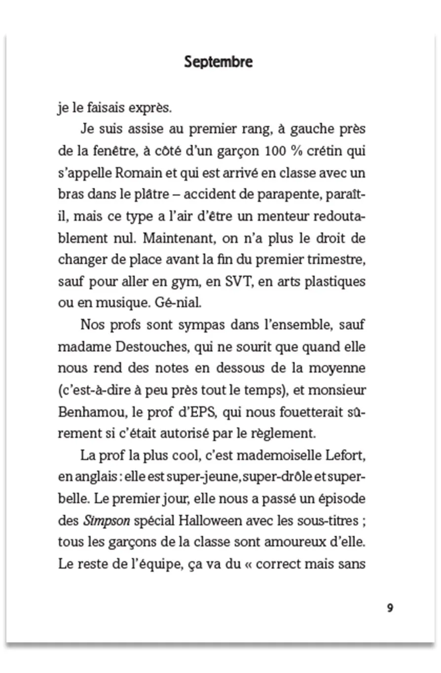 Frigobloc Enfin la 6e ! premier roman collège rentrée
