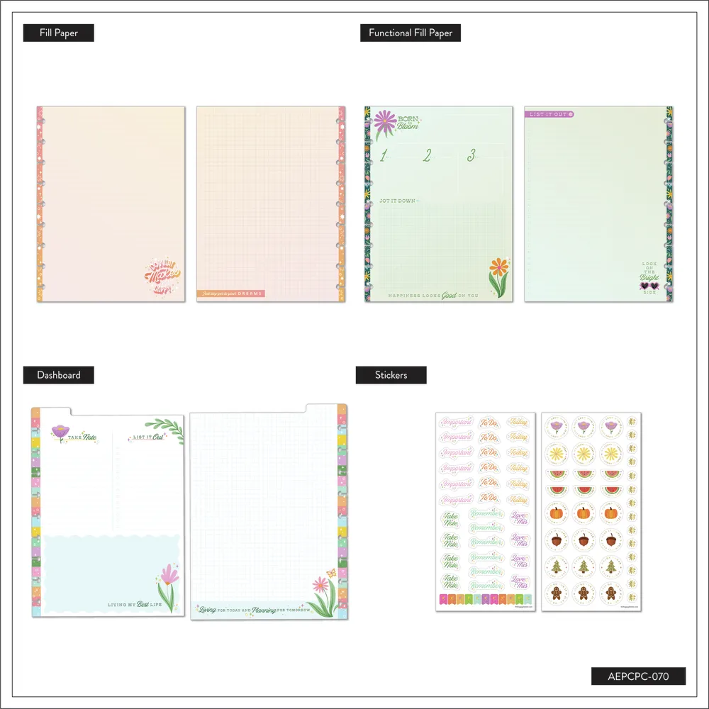 Happy Planner Seasons of Joy compagnon planner Classic floral