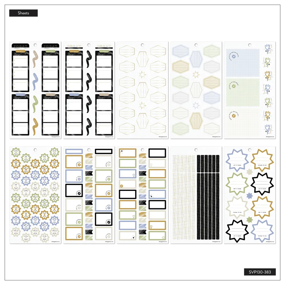 Happy Planner Quirky Plans Student stickers 641 autocollants