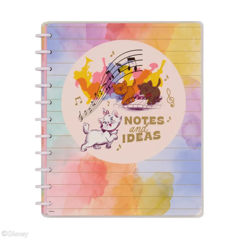 Happy Planner Disney Aristocats Big carnet 60 feuilles ligné pointillé