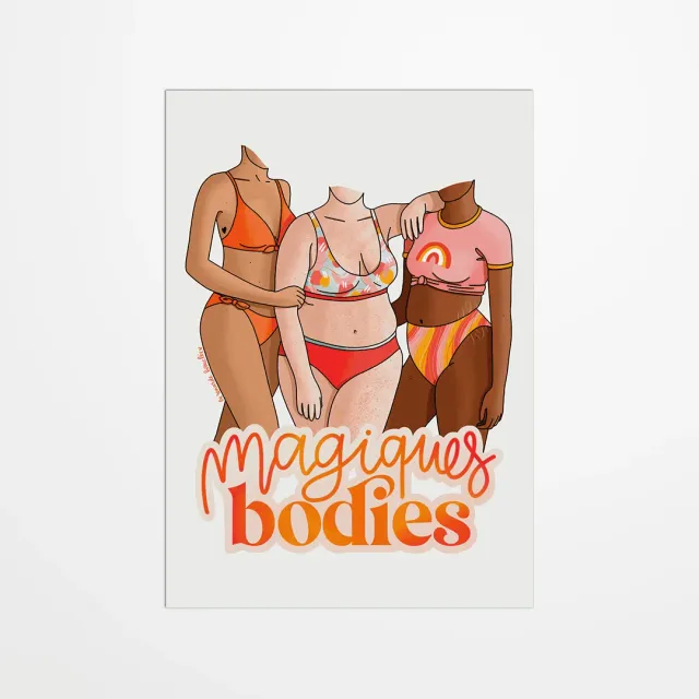 My365 La Renarde Bouclée Magiques bodies carte postale
