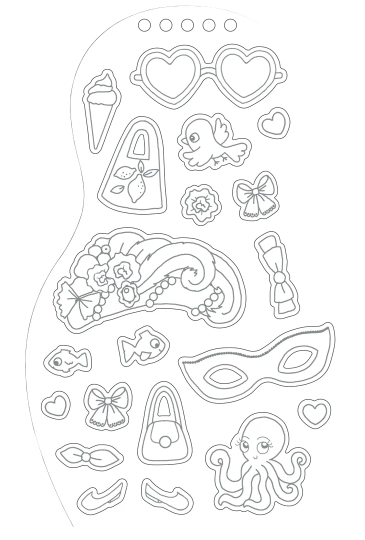 Frigobloc Minimiki Sofia en Italie carnet créatif stickers