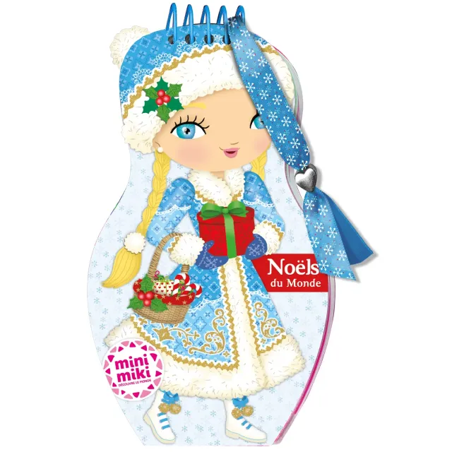 Frigobloc Minimiki carnet créatif Noëls du monde stickers