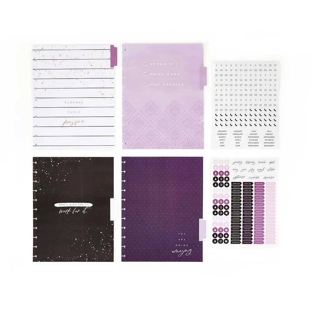 Happy Planner Girl With Goals Big extension horaire 4 mois