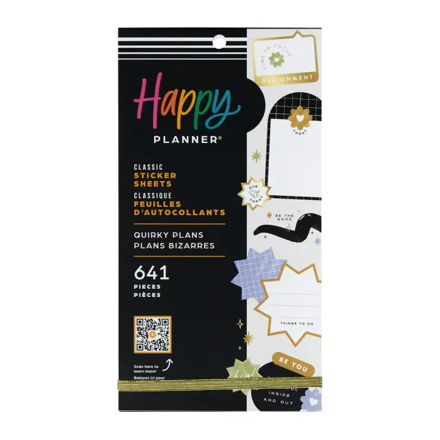 Happy Planner Quirky Plans Student stickers 641 autocollants