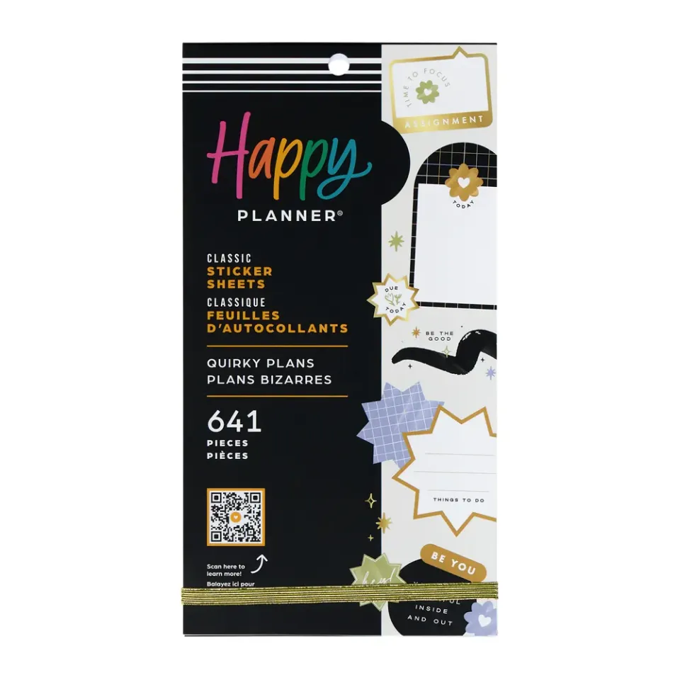 Happy Planner Quirky Plans Student stickers 641 autocollants
