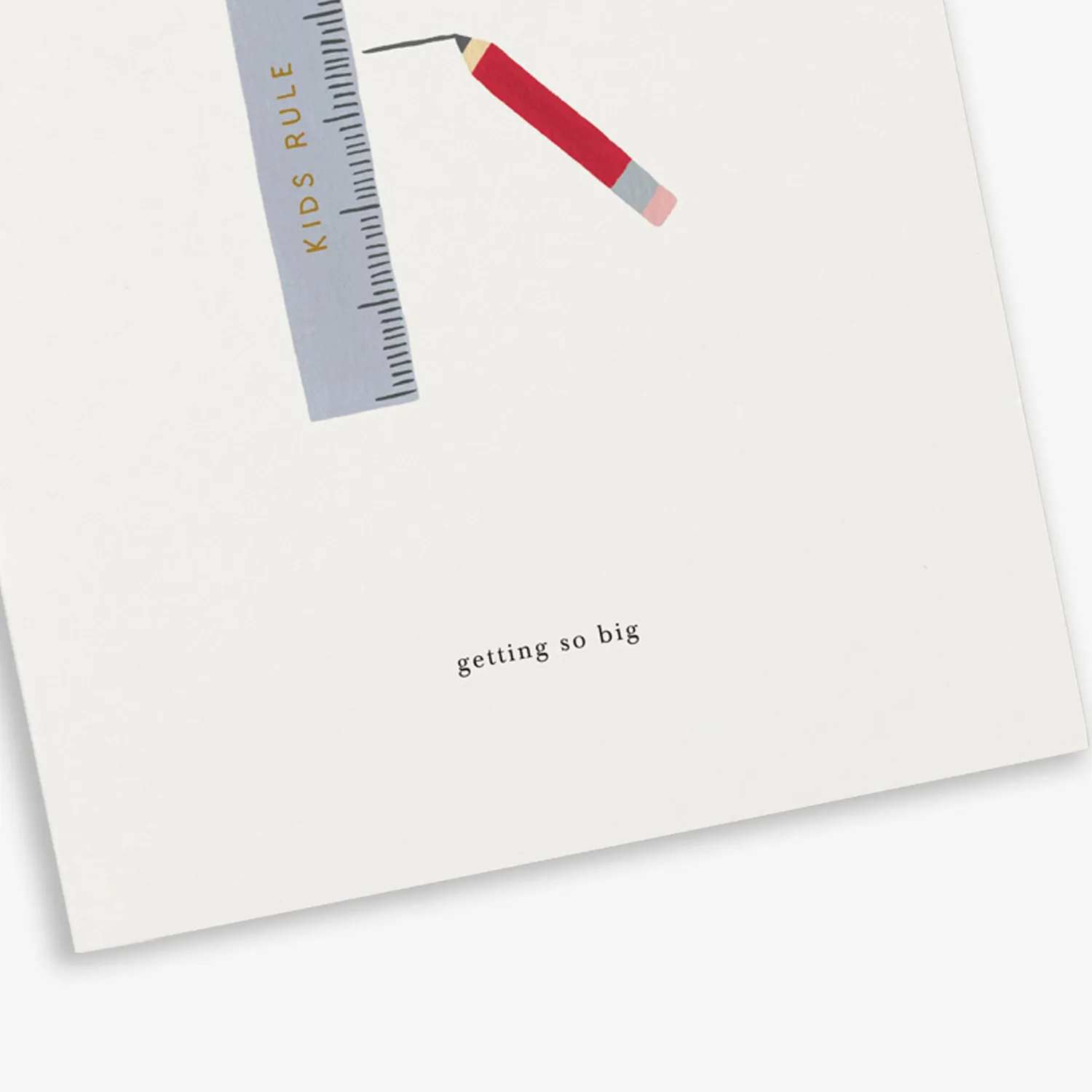 Kartotek Ruler carte enfant getting so big enveloppe