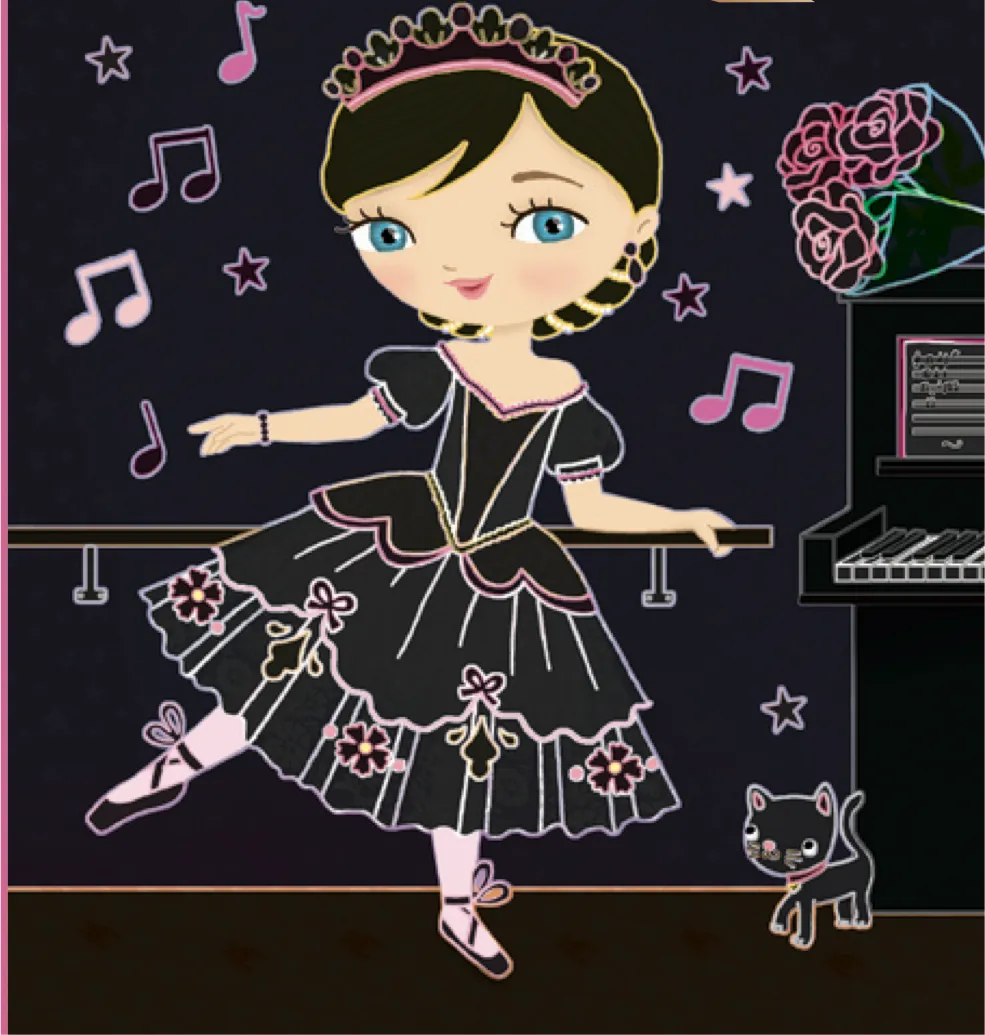 Emma à l’Opéra de Paris pochette cartes à gratter danseuses