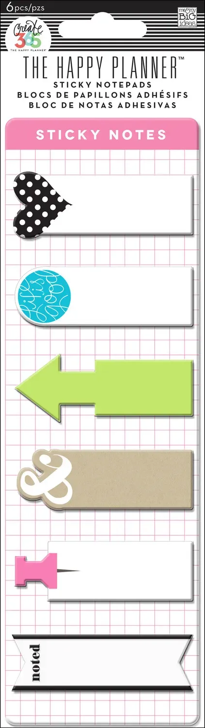 Happy Planner sticky notes repositionnables 120 pense-bête
