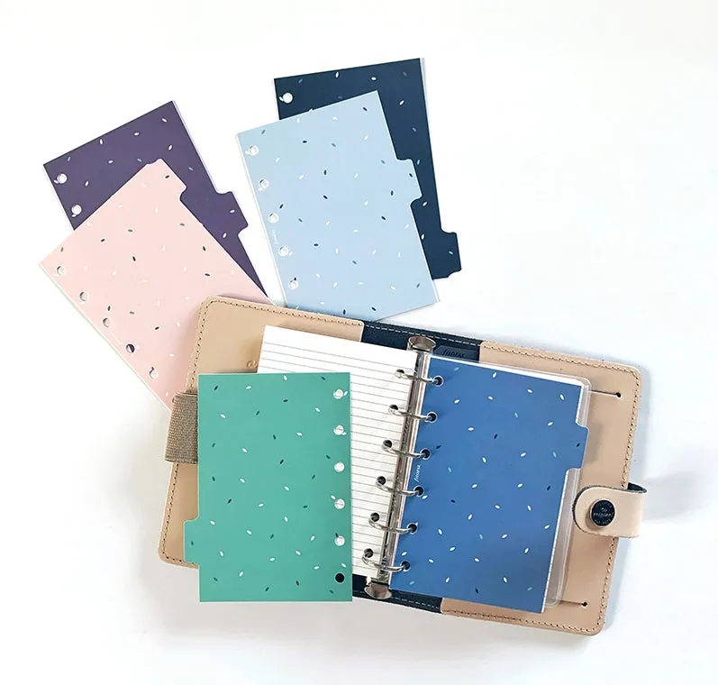 Filofax Garden intercalaires Pocket couleur 6 onglets