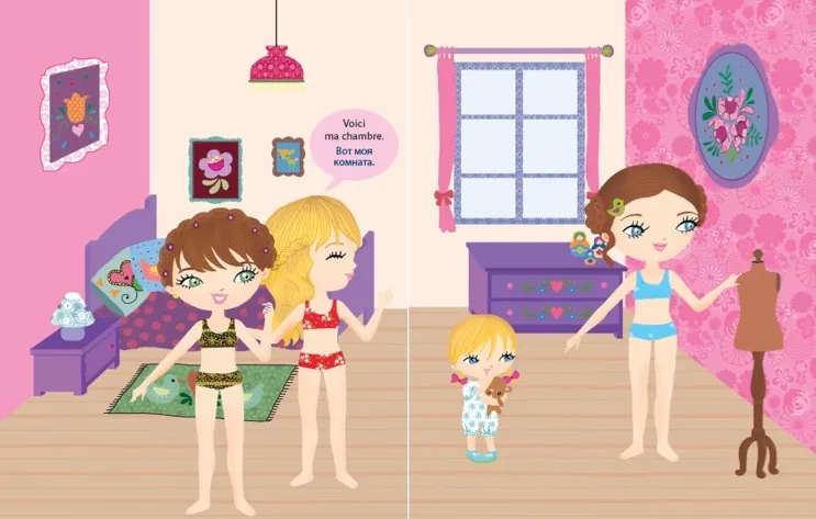 Minimiki Lena en Russie stickers robes