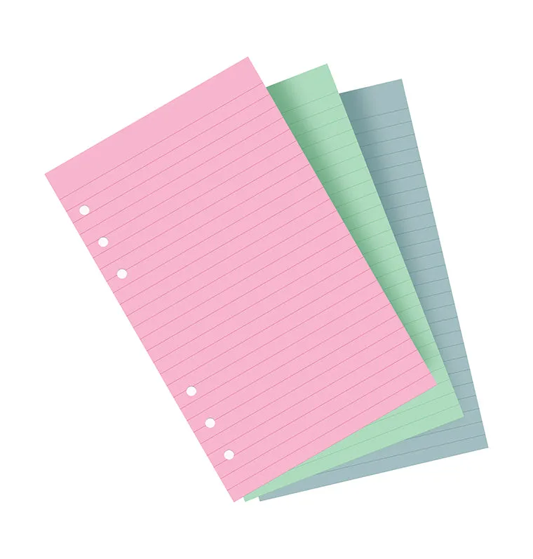 Filofax Fashion recharge lignées couleur Personal 30 feuilles