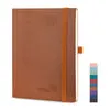 Poprun agenda scolaire 2026-2027 marron semainier