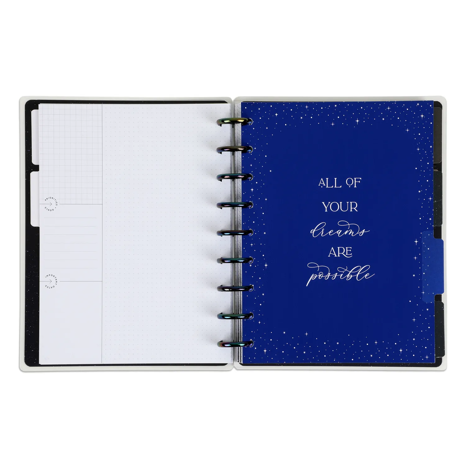 Happy Planner Look to Stars agenda classic vertical 12 mois