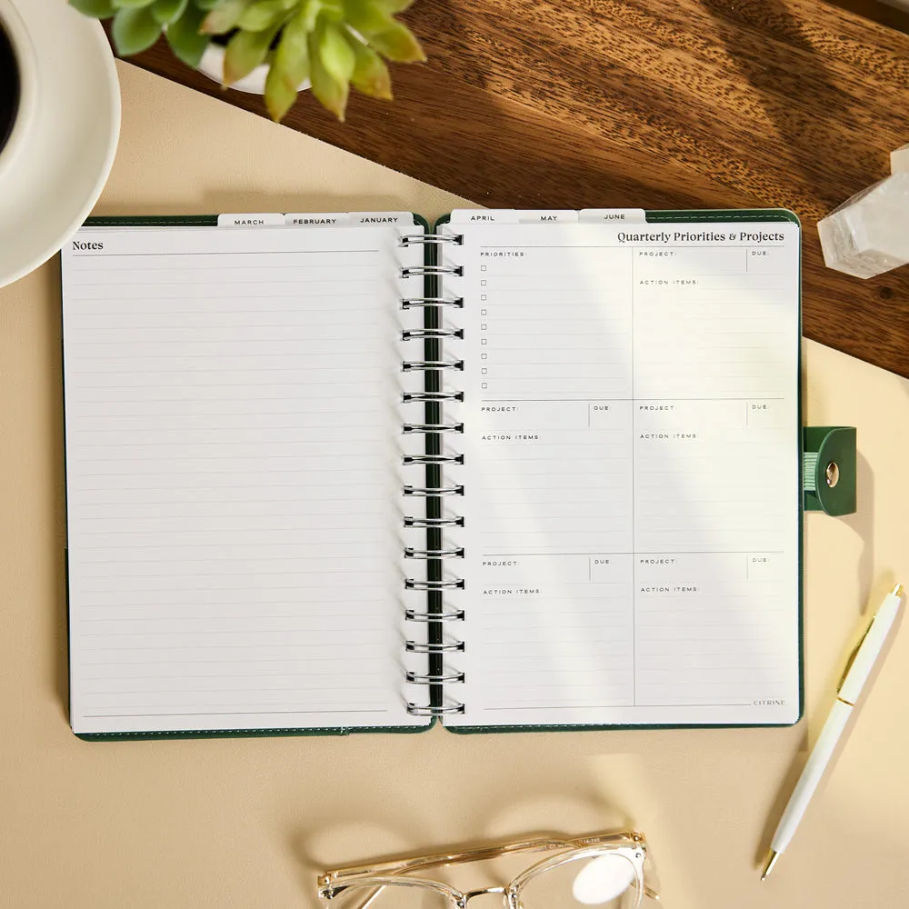 Happy Planner Citrine Sage Scallop agenda 2027 A5 12 mois