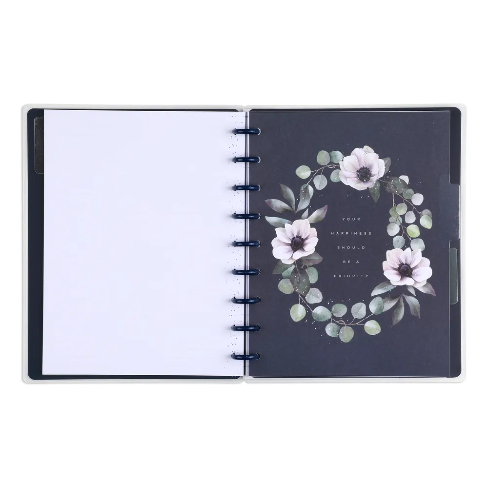 Happy Planner Beauty Florals carnet à disques ligné 60 feuilles