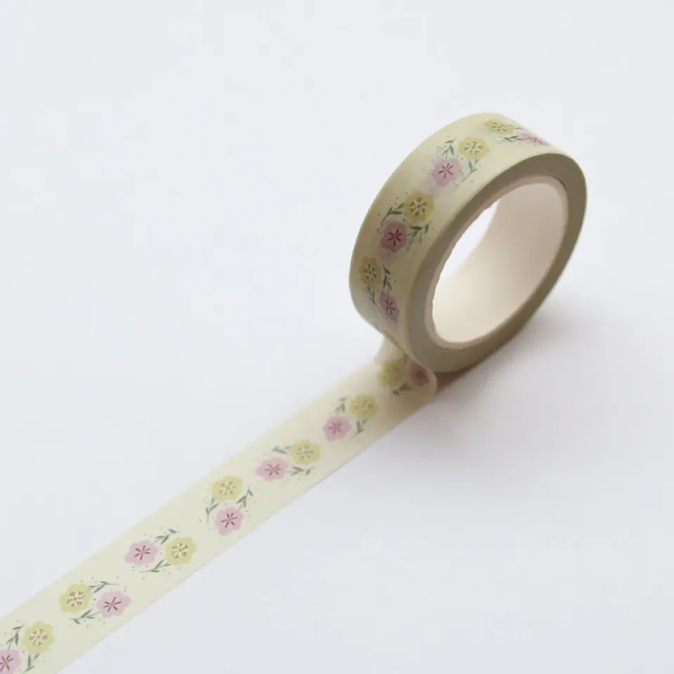 Kartotek Floral masking tape fleurs déco