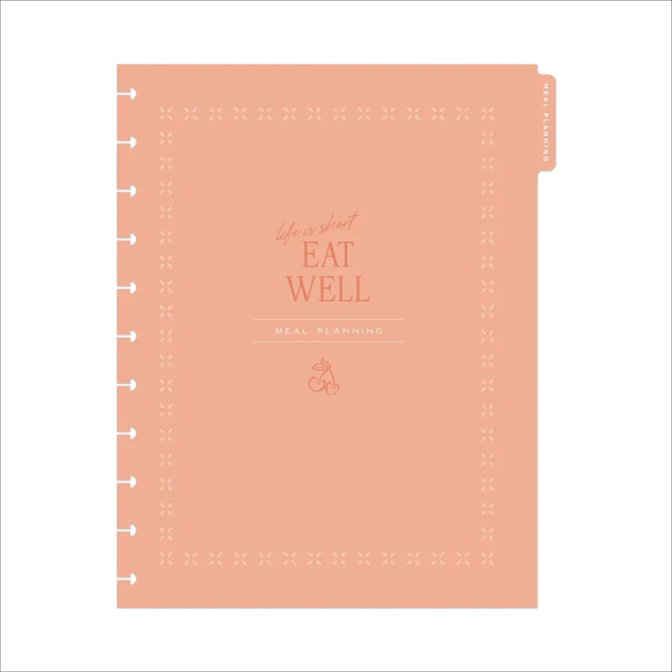 Happy Planner Meal Planning Big recharge agenda 6 mois menus