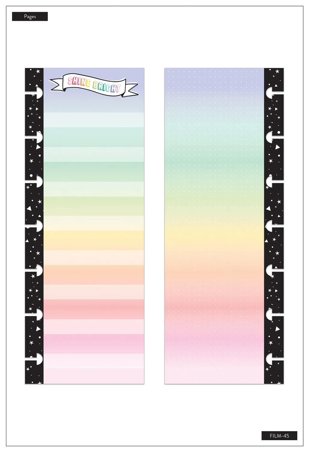 Happy Planner Everyday mini feuilles 60 recharge ligné pointillé