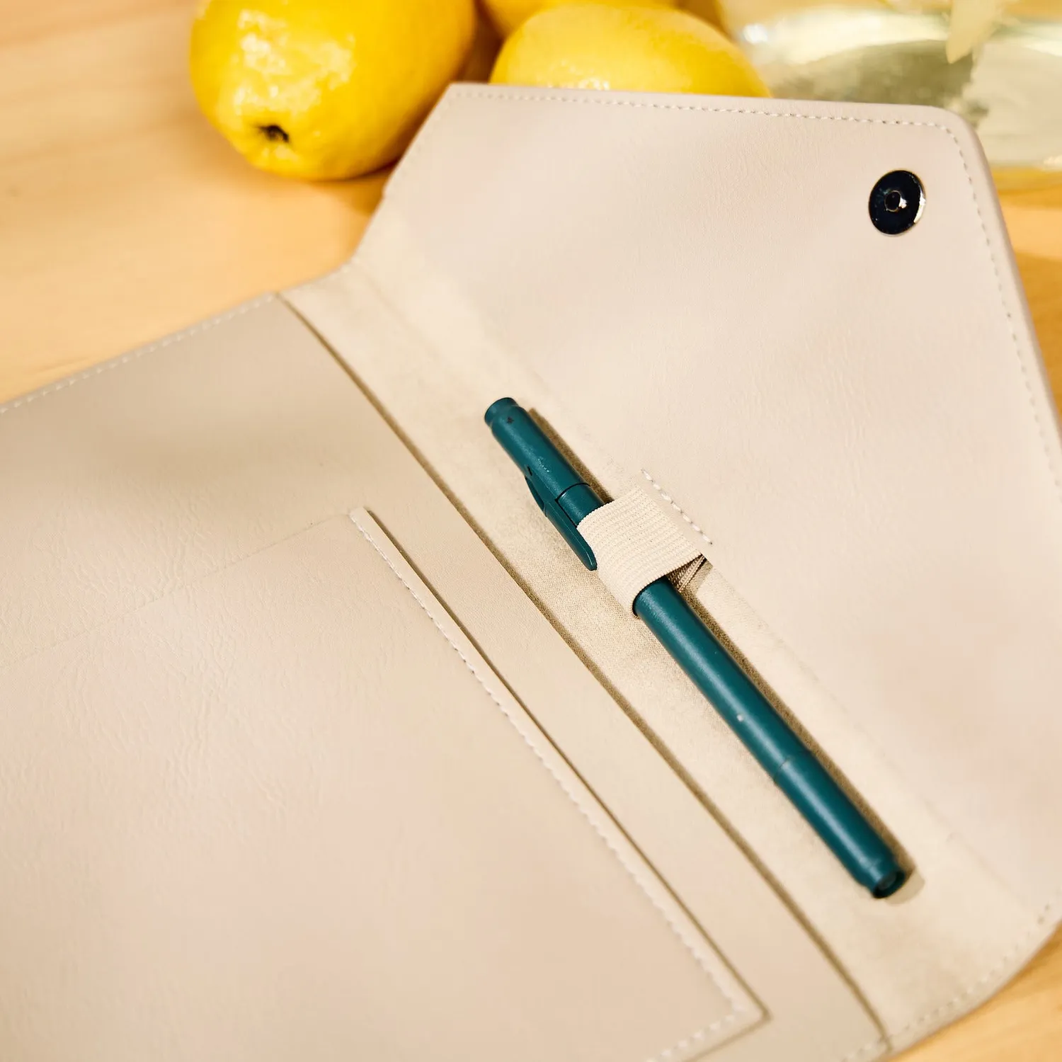Happy Planner Deluxe Taupe housse agenda Classic simili cuir