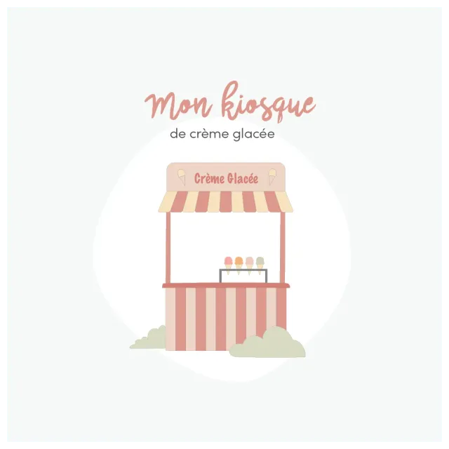 Les Belles Combines kiosque crème glacée jeu à imprimer