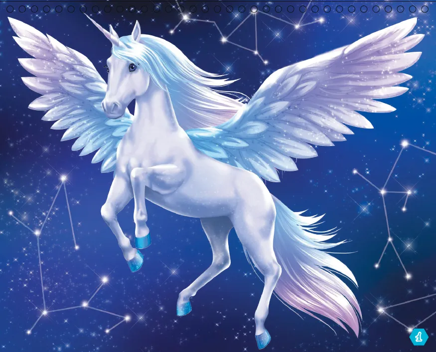 Frigobloc Licornes de rêve Magie des étoiles carnet créatif stickers
